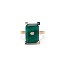画像をギャラリービューアに読み込む, Cosmo Petit Square Ring | Malachite