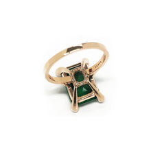 画像をギャラリービューアに読み込む, Cosmo Petit Square Ring | Malachite