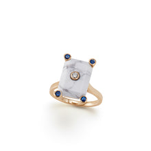 画像をギャラリービューアに読み込む, Cosmo Petit Square Ring | Howlite