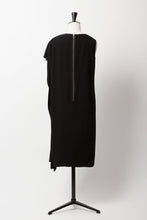 Load image into Gallery viewer, Asymmetry Sleeve Dress | Noir