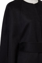 Load image into Gallery viewer, Cashmere Poncho Coat | Noir × Sahara
