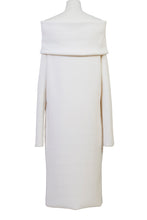 Load image into Gallery viewer, Cashmere Knit Off Shoulder Dress | Citrine
