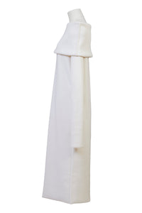 Cashmere Knit Off Shoulder Dress | Stone