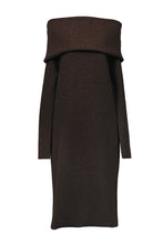 Load image into Gallery viewer, Cashmere Knit Off Shoulder Dress | Soil
