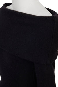 Cashmere Off Shoulder Knit Top | Stone