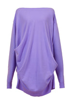Load image into Gallery viewer, Cashmere Knit Boat Neck Dress | Lilac
