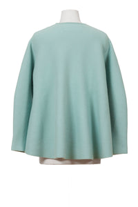 Wool Cashmere Knit Flare Top | Stone