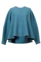 Load image into Gallery viewer, Wool Cashmere Knit Flare Top | Peacock
