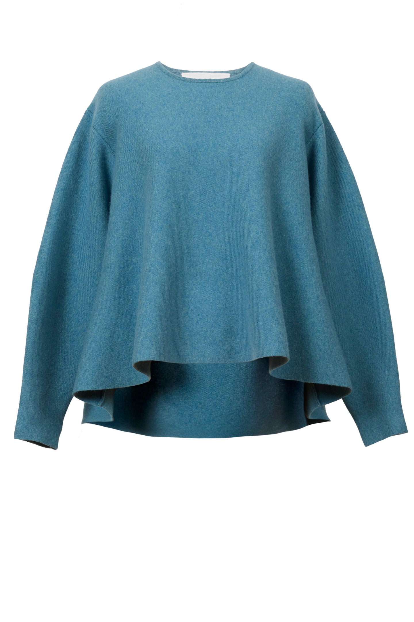 Wool Cashmere Knit Flare Top | Peacock