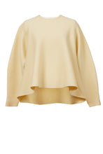Load image into Gallery viewer, Wool Cashmere Knit Flare Top | Citrine
