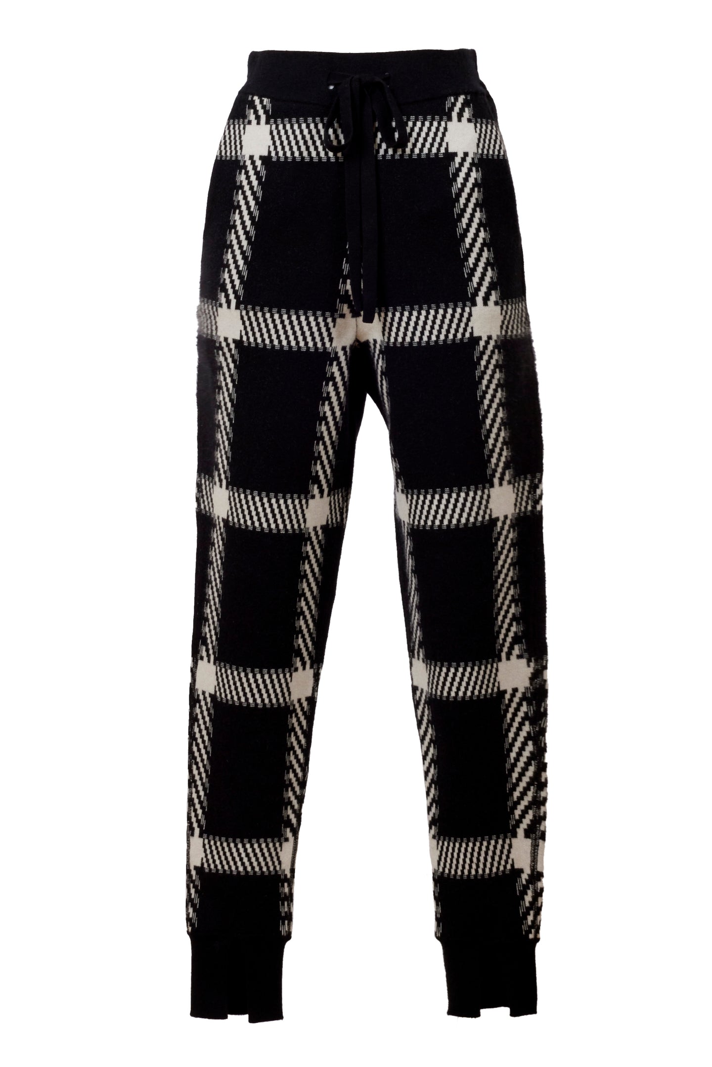 Cashmere Knit Slit Jogger Pants | Stone x Pearl
