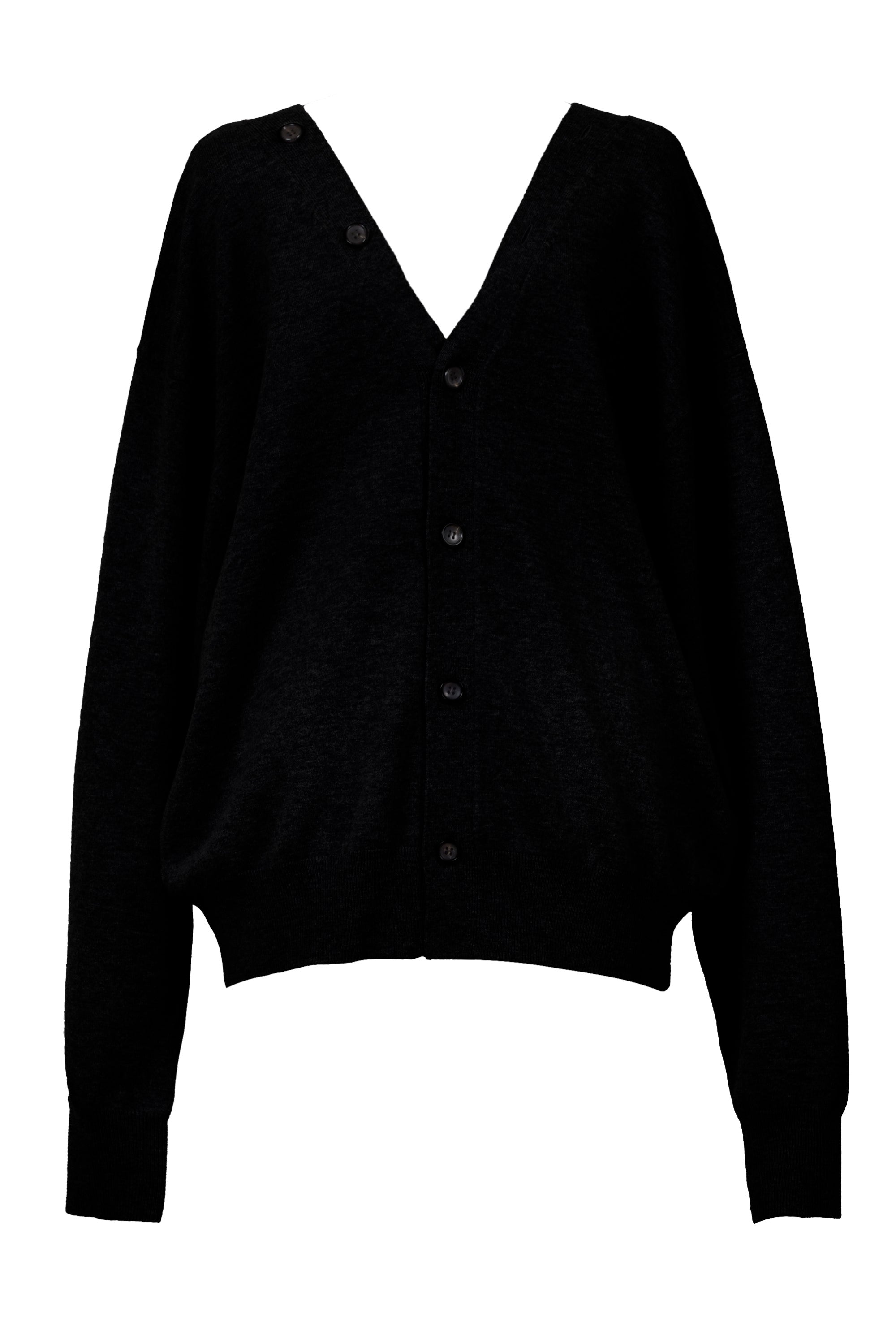 Wool Cashmere Knit V neck Cardigan | Stone – MYLAN ONLINE SHOP Wool Cashmere Knit V neck Cardigan | Stone – MYLAN ONLINE SHOP
