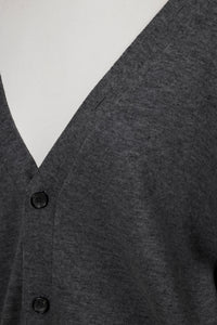 Wool Cashmere Knit V neck Cardigan | Lilac