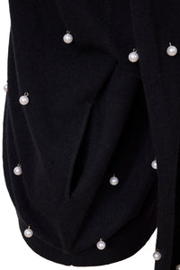 Wool Cashmere Knit V neck Cardigan | Stone x Pearl