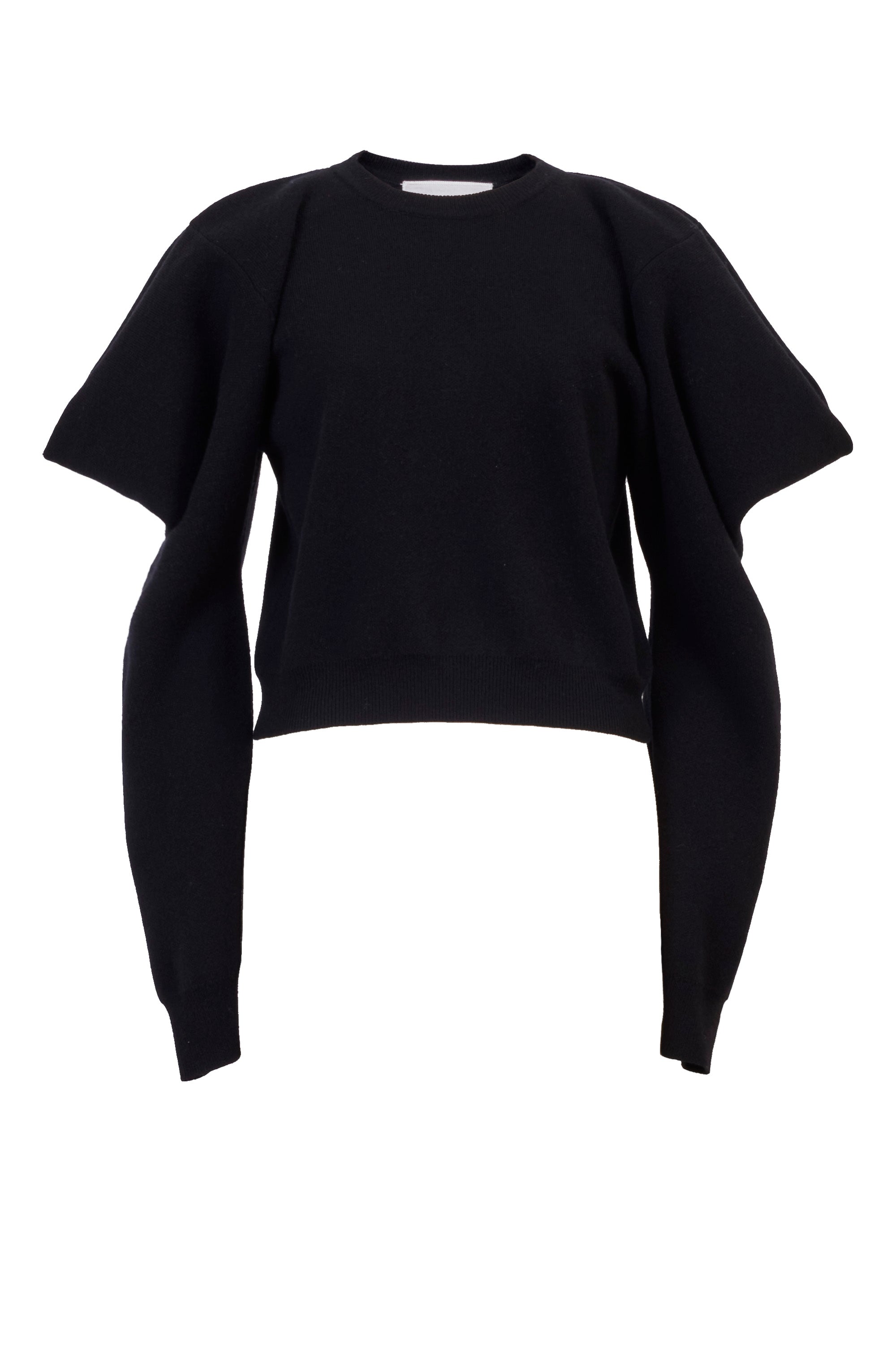 Wool Cashmere Knit Open Shoulder Top | Peacock – MYLAN