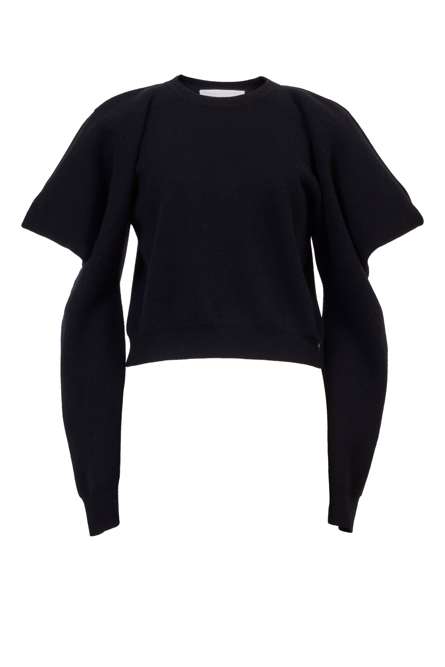 Wool Cashmere Knit Open Shoulder Top | Stone
