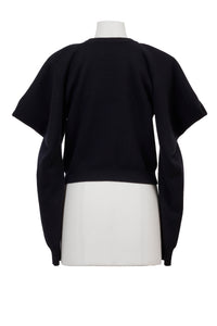 Wool Cashmere Knit Open Shoulder Top | Peacock