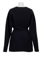 画像をギャラリービューアに読み込む, Wool Cashmere Knit Mini Dress | Charcoal Grey
