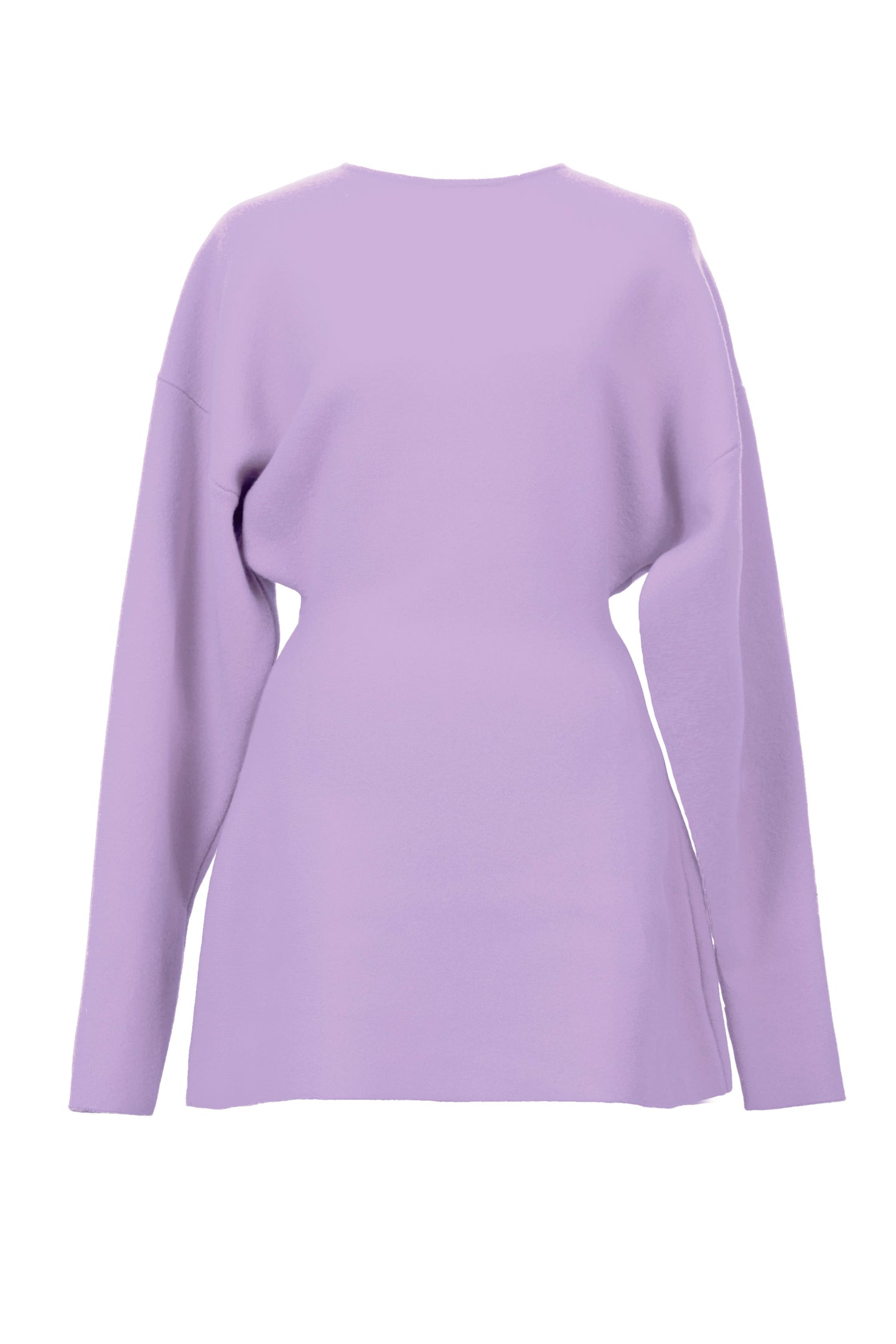 Wool Cashmere Knit Mini Dress | Lilac