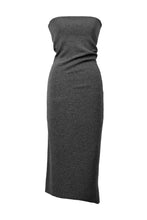 画像をギャラリービューアに読み込む, Wool Cashmere Knit 2 way Dress | Charcoal Grey
