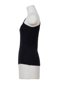 Cashmere One Shoulder Top | Pearl x Midnight