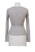 Load image into Gallery viewer, Cashmere Rib Crew Neck Top | Citrine
