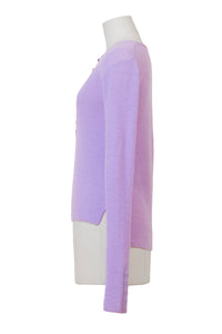 Cashmere Henly Neck Top | Lilac