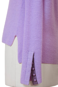 Cashmere Henly Neck Top | Pearl