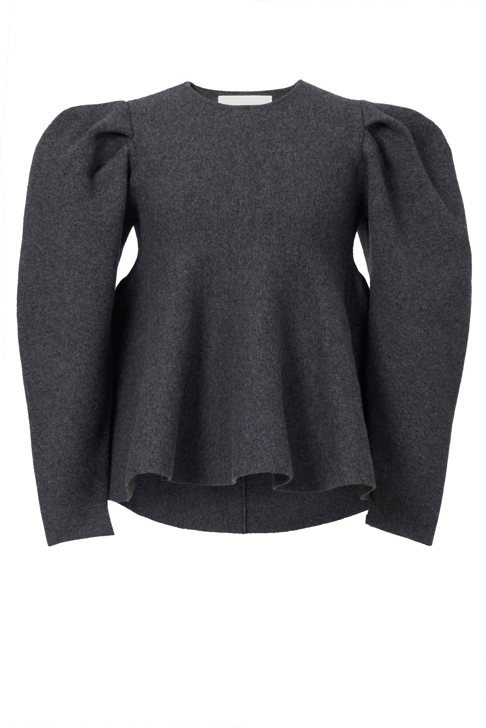 マイラン　Wool Cashmere Fit and Flare Top ニット Wool Cashmere Fit and Flare Top | Charcoal Grey – MYLAN