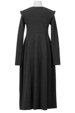 Load image into Gallery viewer, Wool Cashmere Padded Shoulder Dress | Peacock
