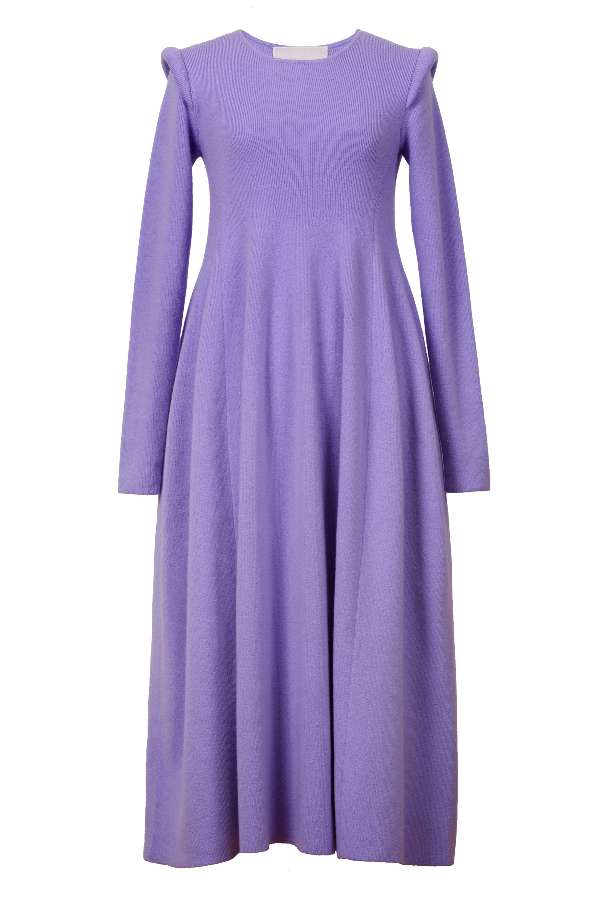 Wool Cashmere Padded Shoulder Dress | Lilac – MYLAN ONLINE SHOP