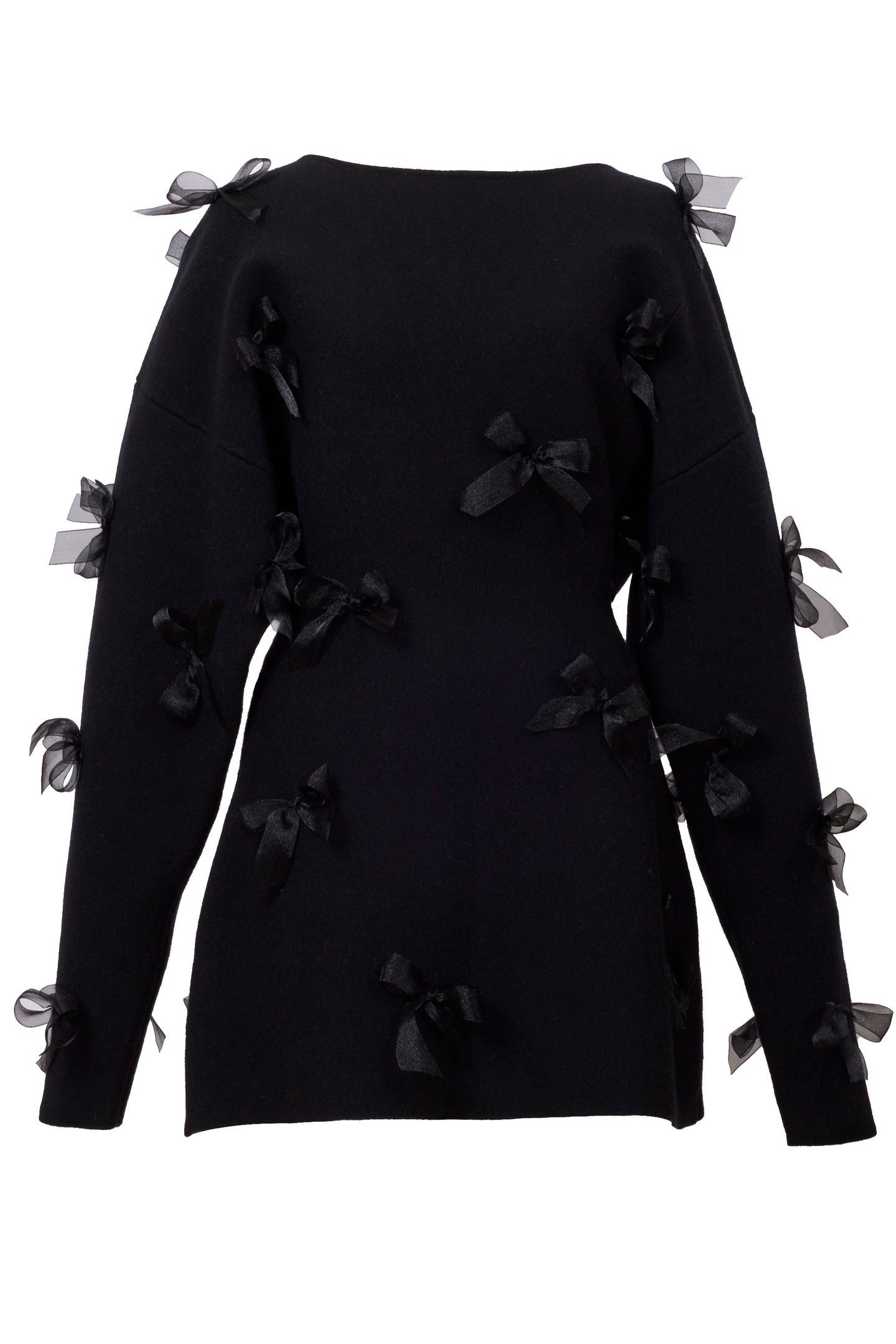Wool Cashmere Knit Mini Dress with Ribbon | Stone – MYLAN ONLINE SHOP