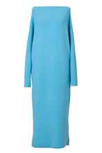 Load image into Gallery viewer, Cashmere I-Line Dress | Sea Blue
