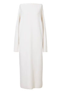 Cashmere I-Line Dress | Pearl