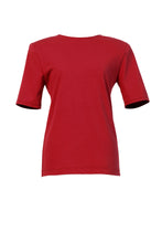 Load image into Gallery viewer, Padded Shoulder Back Open Top | Coral Red
