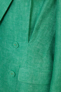 Padded Shoulder Jacket | Jungle Green