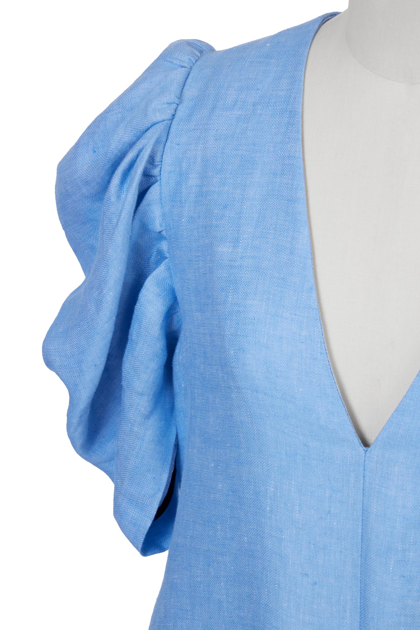 Volume Sleeve Maxi Dress | Sea Blue – MYLAN ONLINE SHOP