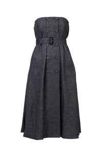 Trench Bare Dress | Stone