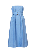 Load image into Gallery viewer, Trench Bare Dress | Sea Blue
