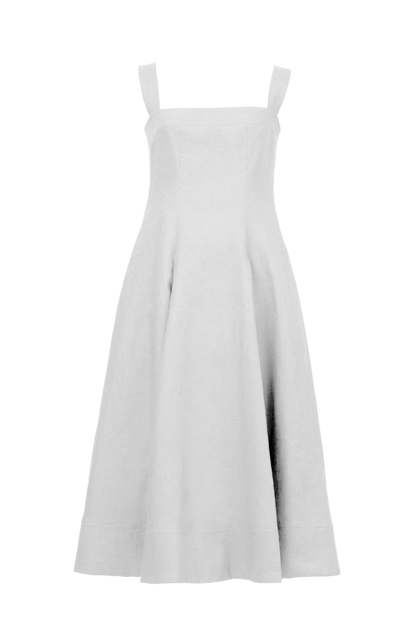Back String Dress | Shell White