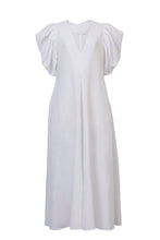 Load image into Gallery viewer, Volume Sleeve Maxi Dress | Shell White
