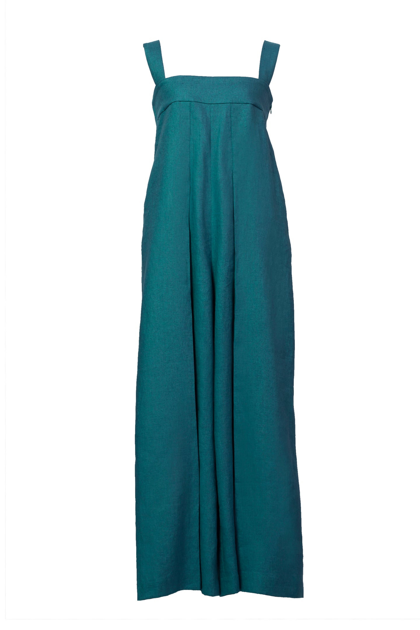 Tack Wide Jumpsuit | Peacock Green