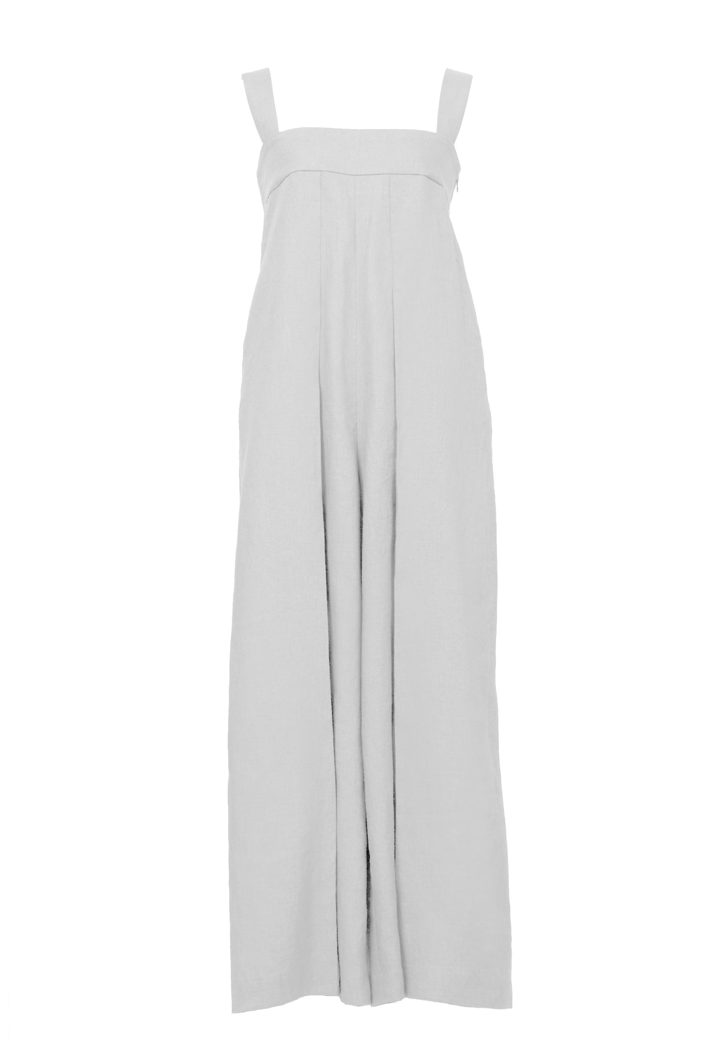 Tack Wide Jumpsuit | Shell White