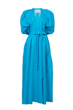 Load image into Gallery viewer, Volume Sleeve Maxi Dress | Turquoise Blue
