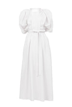Load image into Gallery viewer, Volume Sleeve Maxi Dress | Shell White
