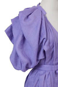 Volume Sleeve Maxi Dress | Lavender