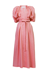 Volume Sleeve Maxi Dress | Smoky Pink