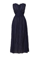 Load image into Gallery viewer, Crinkle Maxi Dress | Midnight Blue
