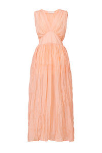 Crinkle Maxi Dress | Sharbet Orange