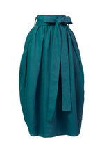 Load image into Gallery viewer, Cocoon Ribbon Skirt | Peacock Green
